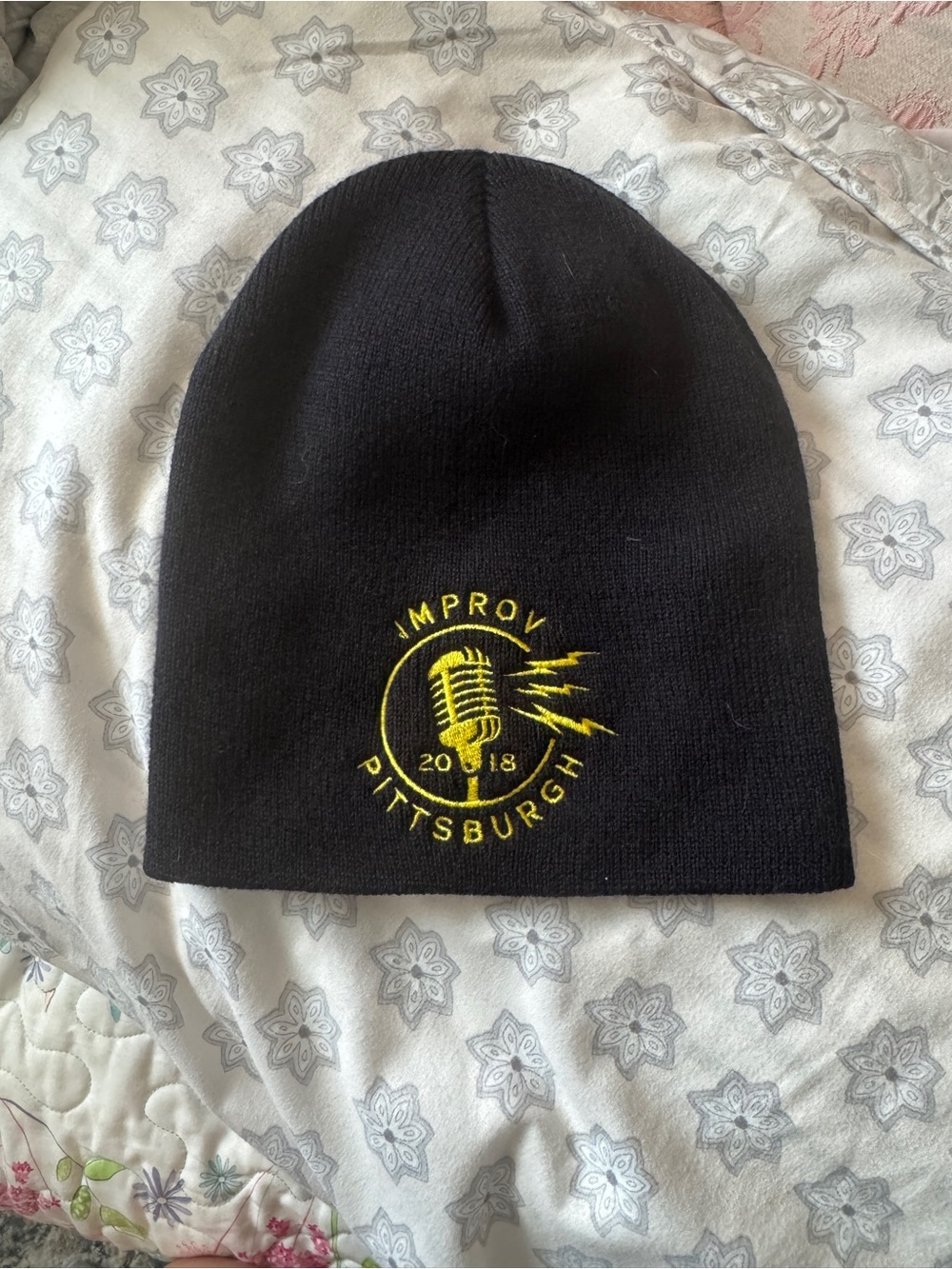 NEW Pittsburgh Improv Black Beanie One Size